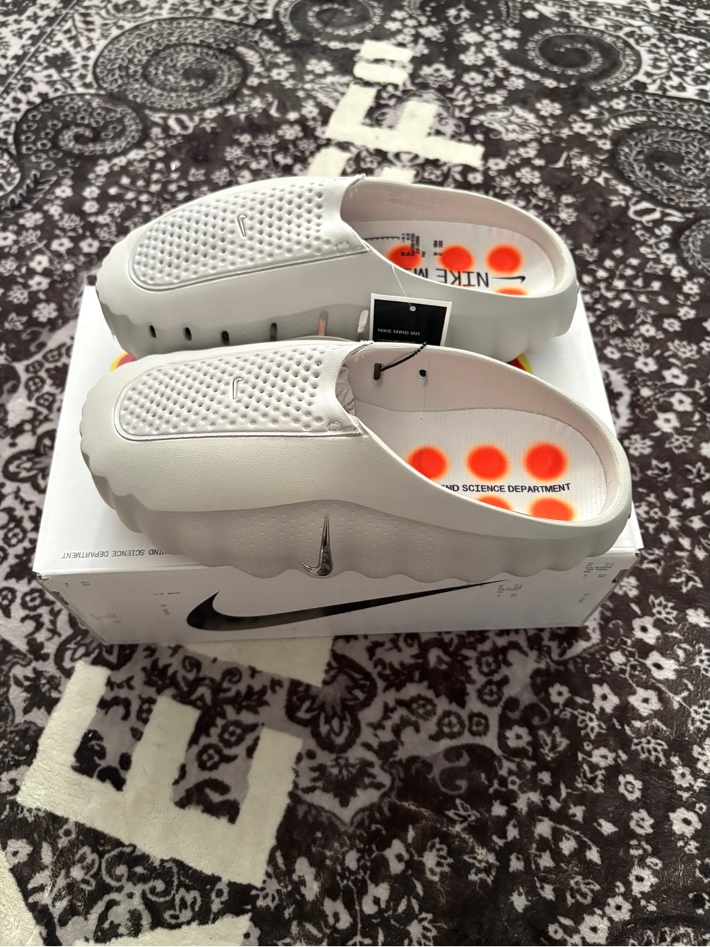 Nike Mind 001 Slides Men Light Smoke Grey - Picture 2 of 7